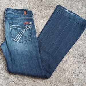 7 for all mandkind flare jeans size 28
